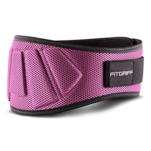 FITGRIFF® Gewichthebergürtel V1 - Fitness-Gürtel für Bodybuilding, Krafttraining, Gewichtheben - Trainingsgürtel für Damen und Herren (Pink, 63cm - 74cm Bauchumfang (X-Small)) FITGRIFF® Gewichthebergürtel V1 - Fitness-Gürtel für Bodybuilding, Krafttraining, Gewichtheben - Trainingsgürtel für Damen und Herren (Pink, 63cm - 74cm Bauchumfang (X-Small)) von Fitgriff
