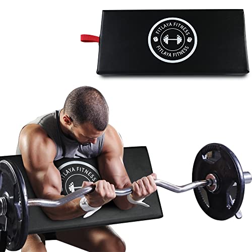 Fitlaya Fitness Preacher Curl Pad Langhantel & Hantel Bizeps Curl Unterstützung Isolator Home Gym Ausrüstung für Arme Bodybuilding von Fitlaya Fitness