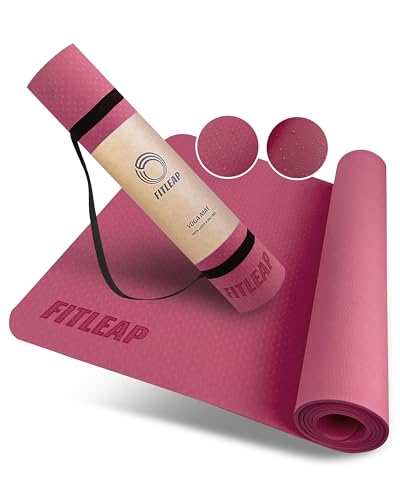 Fitleap Yoga Matte Pro aus umweltfreundlichem TPE-Schaum, sehr rutschfeste, schadstofffreie, hypoallergene und hautfreundliche Pilates Matte, Fitness Matte & Gymnastikmatte Fitleap Yoga Matte Pro aus umweltfreundlichem TPE-Schaum, sehr rutschfeste, schadstofffreie, hypoallergene und hautfreundliche Pilates Matte, Fitness Matte & Gymnastikmatte von Fitleap