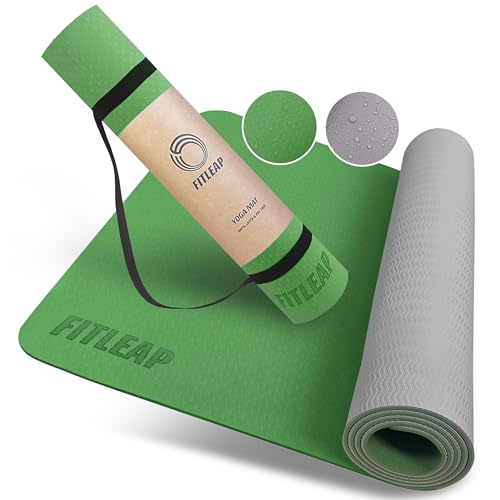 Fitleap Yoga Matte Pro aus umweltfreundlichem TPE-Schaum, sehr rutschfeste, schadstofffreie, hypoallergene und hautfreundliche Pilates Matte, Fitness Matte & Gymnastikmatte Fitleap Yoga Matte Pro aus umweltfreundlichem TPE-Schaum, sehr rutschfeste, schadstofffreie, hypoallergene und hautfreundliche Pilates Matte, Fitness Matte & Gymnastikmatte von Fitleap