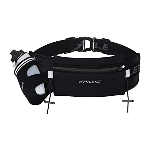 Fitletic HD12 Trinkgürtel Unisex Erwachsene, schwarz, 360 ml Fitletic HD12 Trinkgürtel Unisex Erwachsene, schwarz, 360 ml von Fitletic