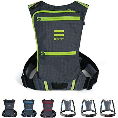 FITLY Minimalistischer Laufrucksack | Unisex-Laufrucksack mit Handyhalterung, Brustgurt | Persönliche Dinge beim Laufen mitführen | Laufausrüstung für Männer/Frauen | Leichter Laufrucksack mit Wasser FITLY Minimalistischer Laufrucksack | Unisex-Laufrucksack mit Handyhalterung, Brustgurt | Persönliche Dinge beim Laufen mitführen | Laufausrüstung für Männer/Frauen | Leichter Laufrucksack mit Wasser von FITLY