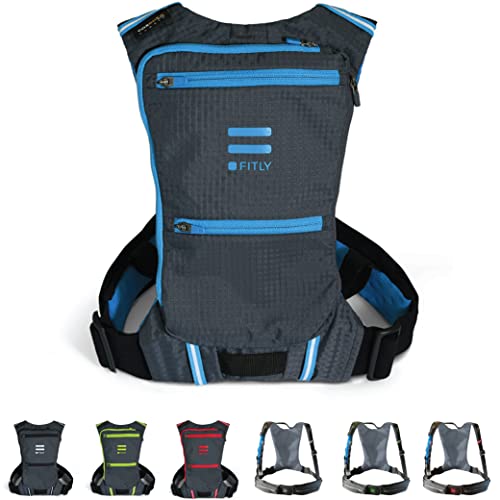 FITLY Minimalistischer Laufrucksack | Unisex-Laufrucksack mit Handyhalterung, Brustgurt | Persönliche Dinge beim Laufen mitführen | Laufausrüstung für Männer/Frauen | Leichter Laufrucksack mit Wasser FITLY Minimalistischer Laufrucksack | Unisex-Laufrucksack mit Handyhalterung, Brustgurt | Persönliche Dinge beim Laufen mitführen | Laufausrüstung für Männer/Frauen | Leichter Laufrucksack mit Wasser von FITLY