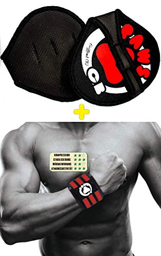 Griffpolster Griffpads für Klimmzüge, Bodybuilding Krafttraining,TrainingsPads als Alternative zu Trainingshandschuhen für maximalen Griff (Unisex) + Geschenk(auf Werbeaktion klicken) von Fitness Handschuhe von Clickit-Buyit