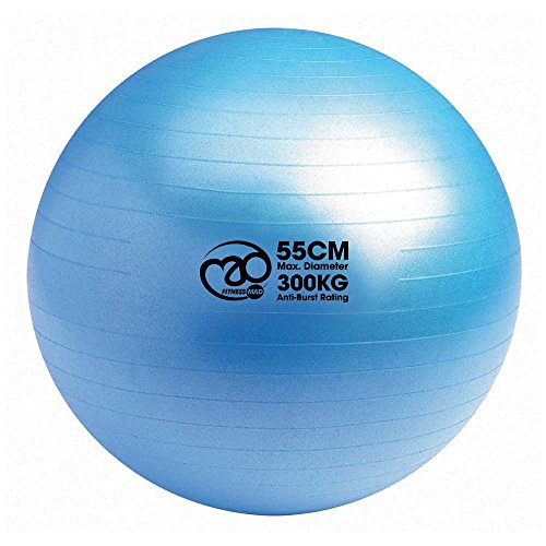 Fitness Mad Anti Burst Schweizer Ball, 300kg Belastung Getestet Yoga Ball, 55cm 65cm 75cm Gymnastikball für Fitness, Plate, Schwangerschaft & Core Workouts von Fitness Mad