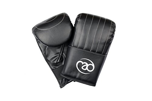 Fitness Mad Boxhandschuh aus Kunstleder, Schwarz, S Fitness Mad Boxhandschuh aus Kunstleder, Schwarz, S von Fitness Mad