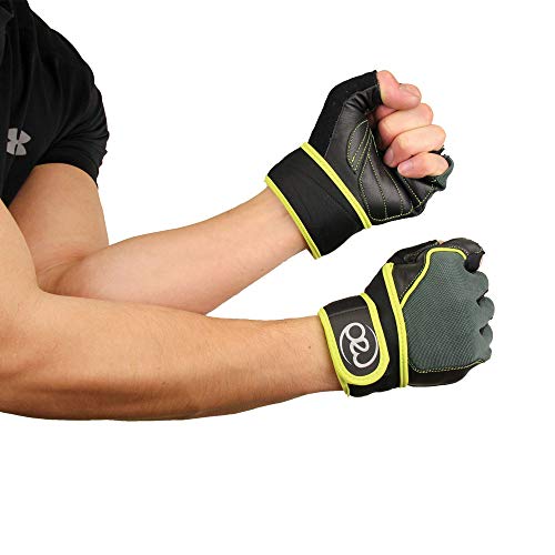 Fitness Mad Unisex's Core & Weight Training S Fitness-Handschuhe, Grün/Schwarz, Größe S von Fitness Mad