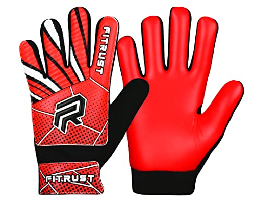 Fitrust Torwarthandschuhe Kinder und Herren Hochwertige Fußballhandschuhe Kinder mit 3mm supergrip Mode Latex & schützender Handfläche - Optimale Passform und Schutz für Junge Torhüter Fitrust Torwarthandschuhe Kinder und Herren Hochwertige Fußballhandschuhe Kinder mit 3mm supergrip Mode Latex & schützender Handfläche - Optimale Passform und Schutz für Junge Torhüter von Fitrust
