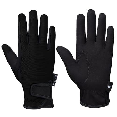 FitsT4 Sports Grip Handschuhe Kinder Winter Reithandschuhe Kinder Jungen 5-14 Jahre für Reitsport, Radfahren, Gartenarbeit, in 4 Farben von FitsT4 Sports