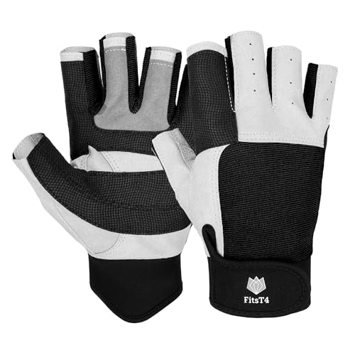 FitsT4 Sports Segelhandschuhe mit ¾-Finger und Idealem Griff für Segeln, Yacht, Segelsport, Paddeln, Kajak, Angeln, Fischen, Dinghy, Schlauchboot, Wassersport mit Booten FitsT4 Sports Segelhandschuhe mit ¾-Finger und Idealem Griff für Segeln, Yacht, Segelsport, Paddeln, Kajak, Angeln, Fischen, Dinghy, Schlauchboot, Wassersport mit Booten von FitsT4 Sports
