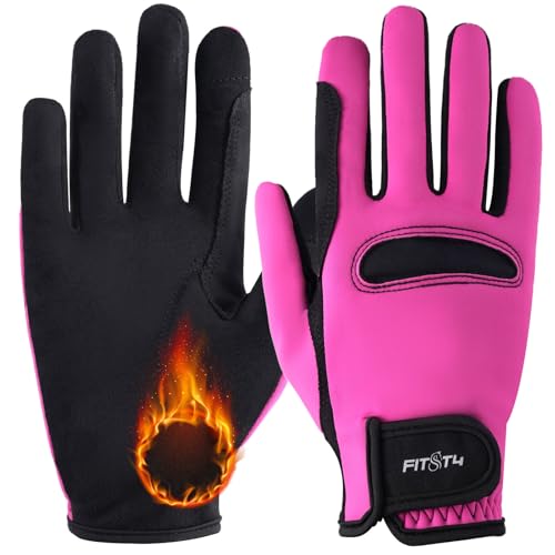 FitsT4 Sports Reithandschuhe Kinder Winter Grip rutschfest Handschuhe Reiten Kinder Jungen Mädchen mit Touchscreen-Design für Reitsport Sports,Rosa,L FitsT4 Sports Reithandschuhe Kinder Winter Grip rutschfest Handschuhe Reiten Kinder Jungen Mädchen mit Touchscreen-Design für Reitsport Sports,Rosa,L von FitsT4 Sports