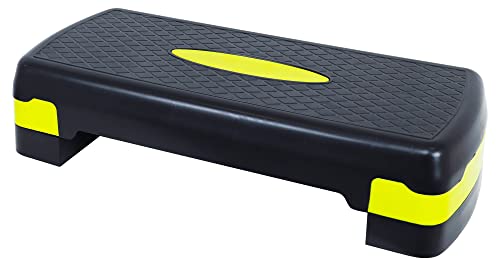 Fitvids Verstellbarer Aerobic-Stepper-Step-Plattform-Trainer, 68 cm, Schwarz/Zitrone Fitvids Verstellbarer Aerobic-Stepper-Step-Plattform-Trainer, 68 cm, Schwarz/Zitrone von Fitvids