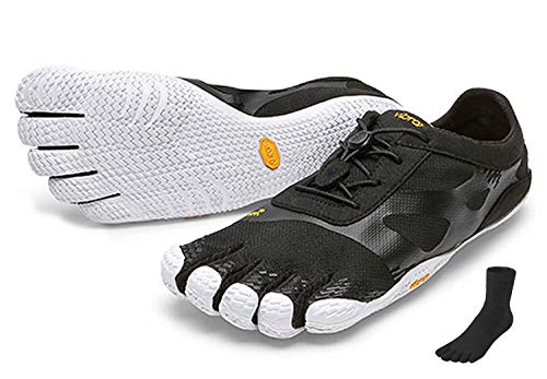 Fivefingers Vibram KSO Evo Women + Zehensocke, Size:40;Color:Black/White von Fivefingers