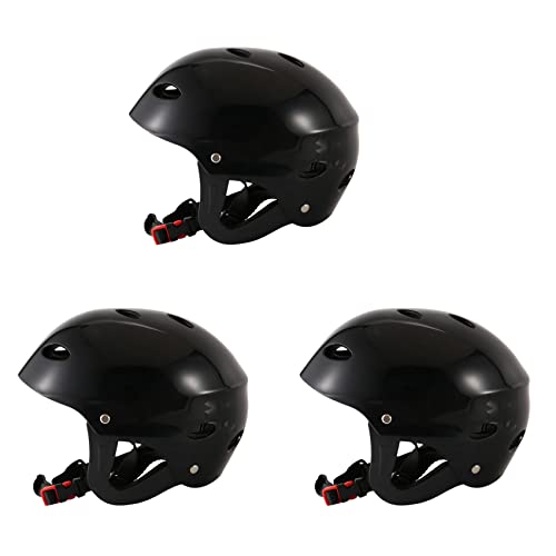 Fivetwofive 3X Sicherheits Schutz Helm 11 Atemlöcher für Wassersport Kajak Paddel Boot - Schwarz von Fivetwofive