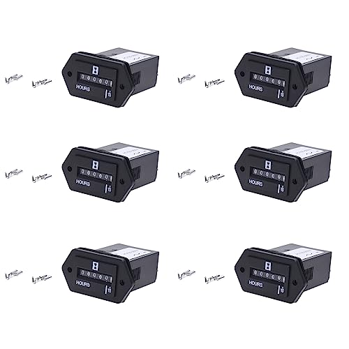 Fivetwofive 6X ACue00-250V Elektromechanische Betriebsstundenzaehler Zaehler von Fivetwofive