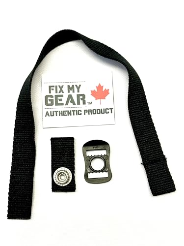 Hockey Helm Kinnriemen mit Single Snap, schwarz von Fix My Gear