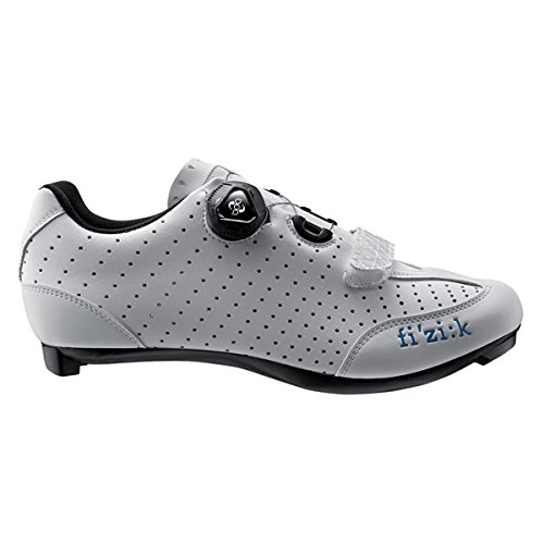 FIZIK Damen-Rennschuh R3B Donna Obermaterial: Microtex Laser Perforated, Laufsohle: UD Carbon Fiber, Innensohle: fi'zi:k Cycling Insole, Verschluss: Boa IP1 System, Gewicht: 210g, white/tourquise, Gr. 37,5 von Fizik