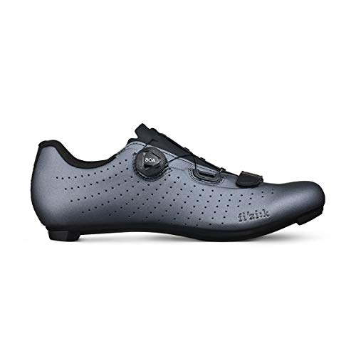 Fizik Overcurve R5, Fahrradschuhe, Unisex, für Erwachsene, Metallicgrau/Schwarz, 45 ½ von Fizik