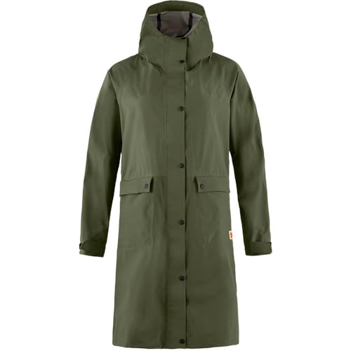 Fjällräven Damen Vardag Rain Parka W Jacket, Laurel Green, L EU Fjällräven Damen Vardag Rain Parka W Jacket, Laurel Green, L EU von Fjällräven