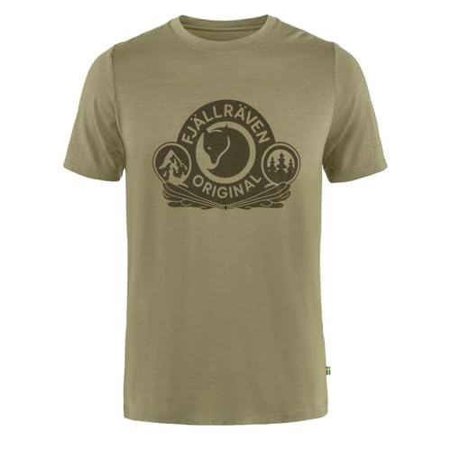 Fjallraven 84117-622 Abisko Wool Classic SS M T-Shirt Herren Light Olive Größe M von Fjäll Räven