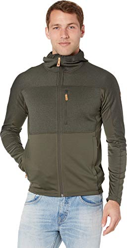 FJALLRAVEN Herren Abisko Trail Fleece M Jacke, Tiefer Wald, S EU von Fjäll Räven