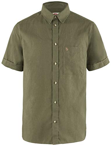Fjällräven Herren Övik Travel Shirt SS M Shirts Short Sleeve, Green, XL Fjällräven Herren Övik Travel Shirt SS M Shirts Short Sleeve, Green, XL von Fjällräven