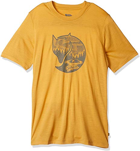 FJALLRAVEN Herren Abisko Wool Fox SS M Unterhemd, Ocker, M FJALLRAVEN Herren Abisko Wool Fox SS M Unterhemd, Ocker, M von Fjällräven