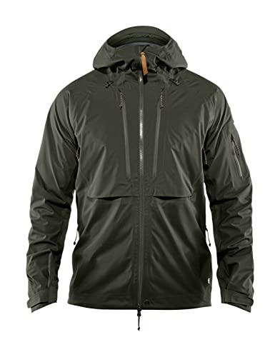 FJALLRAVEN Herren Keb Eco-Shell Jacket M Jacke, Dunkles Waldgrün, XS von Fjällräven