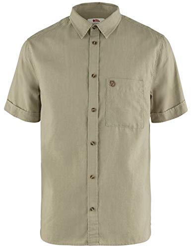 FJALLRAVEN Herren Övik Travel T Shirt mit kurzen rmeln, Sandfarben, L EU von Fjällräven