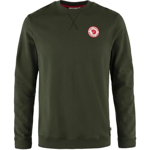 Fjällräven Unisex Trui 1960 Logo Badge Sweater M, Grün - Deep Forest, L EU von Fjällräven