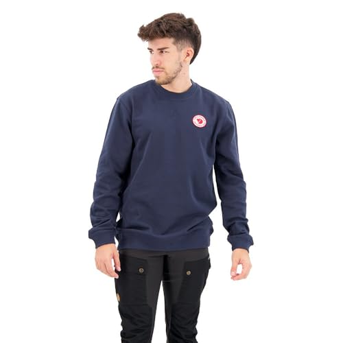 Fjällräven Herren 1960 Logo Badge Sweater M Sweatshirt, Dark Navy, S Fjällräven Herren 1960 Logo Badge Sweater M Sweatshirt, Dark Navy, S von Fjällräven