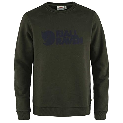 Fjallraven Mens Logo Sweater M Sweatshirt, Deep Forest, L von Fjäll Räven
