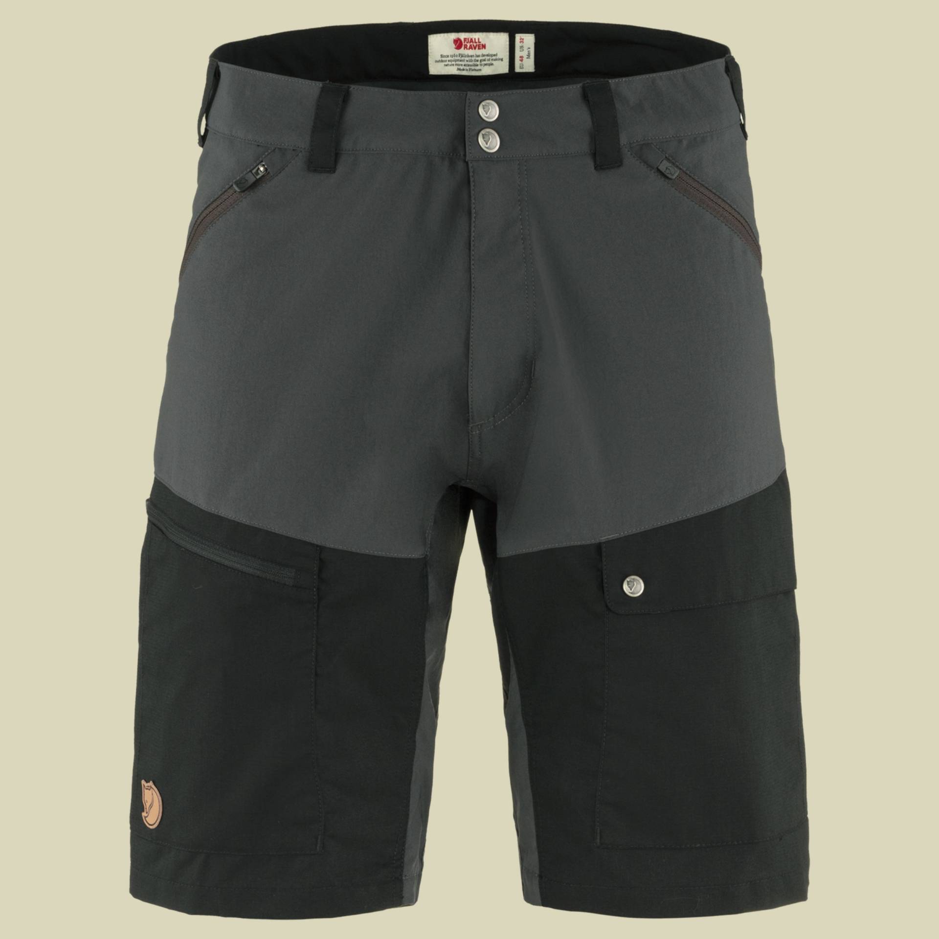 Abisko Midsummer Shorts Men Größe 46 Farbe dark grey/black von Fjällräven