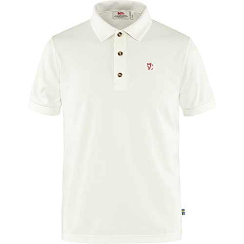 Fjällräven Herren Crowley Pique Kurzarm-polohemd, Weiß, Medium Fjällräven Herren Crowley Pique Kurzarm-polohemd, Weiß, Medium von Fjällräven