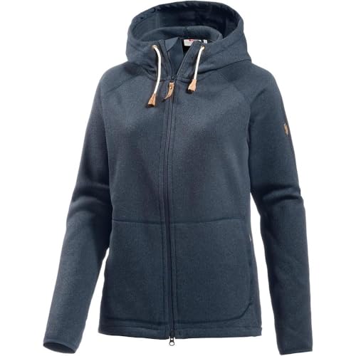 Fjällräven Damen Hoodie Övik Fleece, Navy, XS, 89516-560 von Fjäll Räven