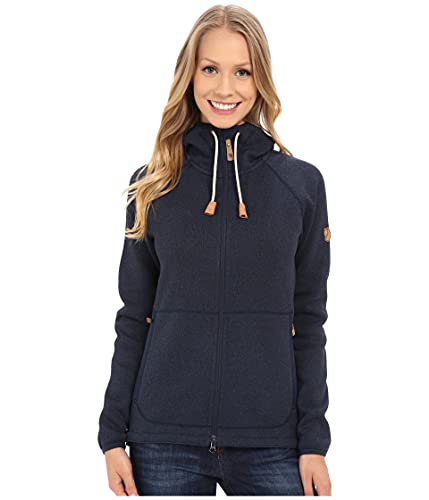 Fjällräven Damen Hoodie Övik Fleece, Navy, S, F89516-560 Fjällräven Damen Hoodie Övik Fleece, Navy, S, F89516-560 von Fjällräven