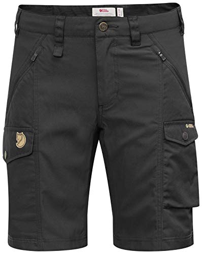 Fjallraven, Nikka Shorts Curved, Kurze Hose, Schwarz, 34, Frau von Fjäll Räven