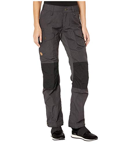 Fjallraven Damen Vidda Pro Ventilated TRS W Reg Sport Trousers, Dark Grey-Black, 40 von Fjäll Räven