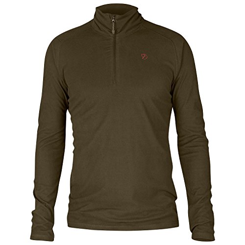 Fjällräven F81446 Herren Pine Half Zip Pullover, Dark Olive, S von Fjällräven