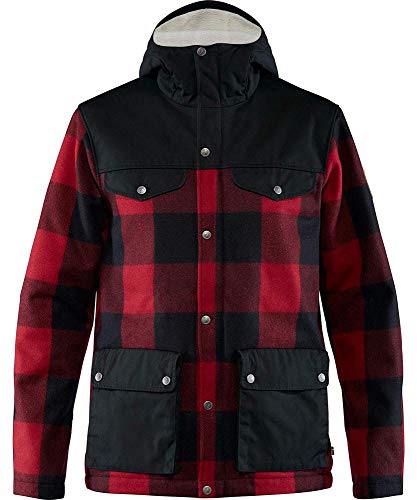 FJALLRAVEN F82976-320-550 Greenland Re-Wool Jacket M Red-Black M von Fjäll Räven