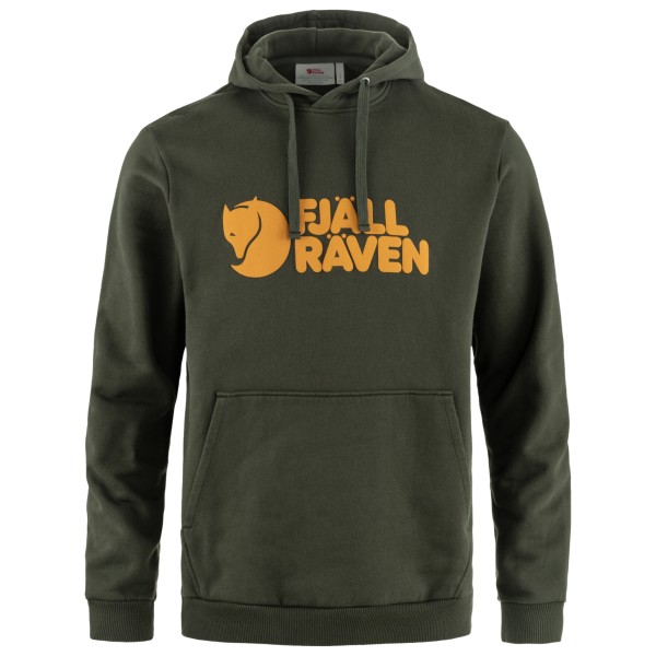 Fjällräven - Fjällräven Logo Hoodie - Hoodie Gr XS oliv von Fjällräven