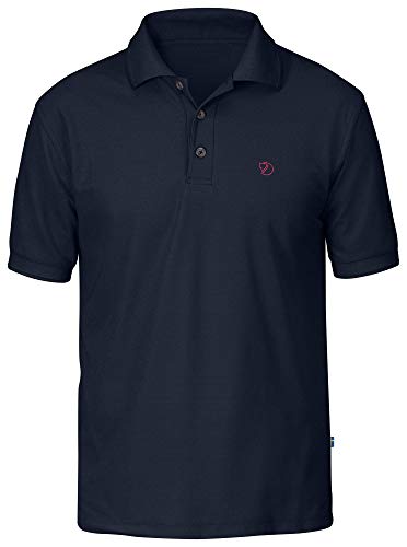 Fjällräven Herren Crowley Pique Kurzarm polohemd, Blueblack, M EU von Fjäll Räven