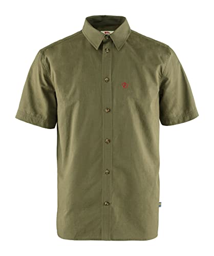 Fjällräven Herren Övik Lite Ss M T-Shirt mit kurzen Ärmeln, grün, M von Fjäll Räven