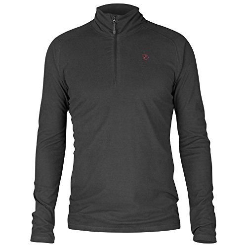 Fjällräven Herren Pine Half Zip Sweater, Dark Grey, S von Fjällräven