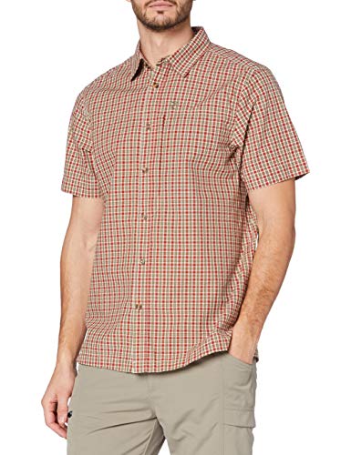 Fjällräven Herren Shortsleeve Shirt Svante Seersucker, Green, L, F81544-620 von Fjäll Räven