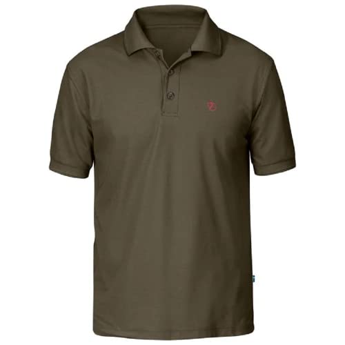 Fjällräven Herren T-shirt Crowley Pique, Dark Olive, M, F81783-633 Fjällräven Herren T-shirt Crowley Pique, Dark Olive, M, F81783-633 von Fjällräven