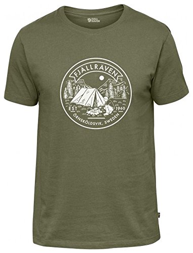 Fjällräven Herren T-shirt Lägerplats, Green, L, F81950-620 von Fjällräven