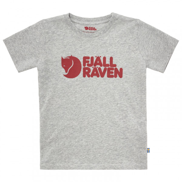 Fjällräven - Kid's Fjällräven Logo T-Shirt - T-Shirt Gr 128 grau von Fjällräven