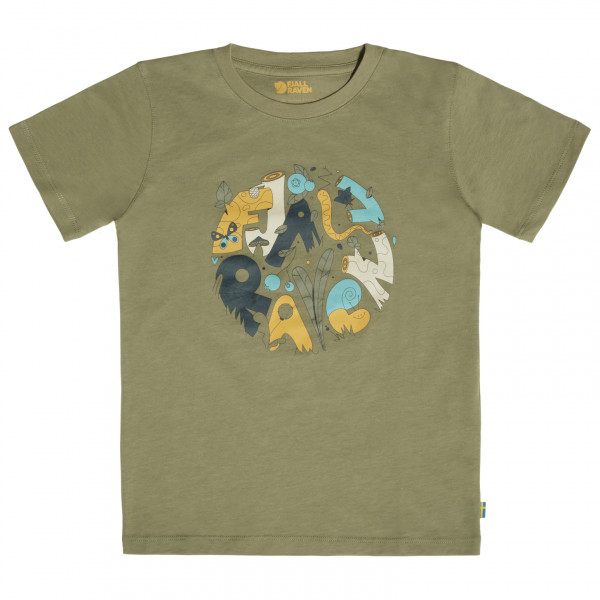 Fjällräven - Kid's Forest Findings T-Shirt - T-Shirt Gr 158 oliv von Fjällräven