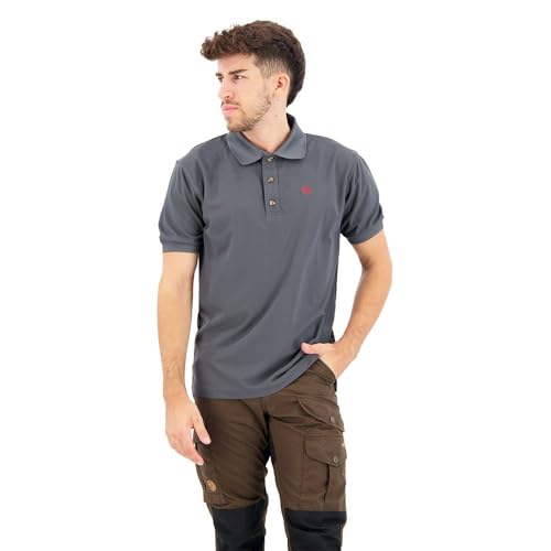 Fjällräven Herren Kurzarm-Polohemd Crowley Pique, Mountain Grey, M, F81783-032 Fjällräven Herren Kurzarm-Polohemd Crowley Pique, Mountain Grey, M, F81783-032 von Fjällräven